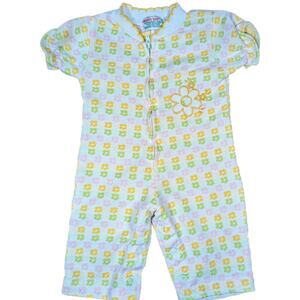 VINTAGE HEALTHTEX PASTEL GIRL ZIP UP ONESIE